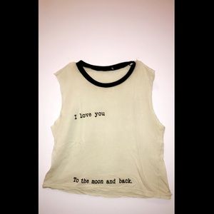 i love you to the moon and back tank